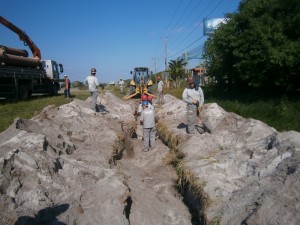 Em janeiro deste ano, a Cesan começou as obras de implantação do sistema de esgotamento sanitário em Ponta da Fruta, Barra do Jucu, Interlagos e Morada do Sol, em Vila Velha, e Recanto da Sereia, em Guarapari.