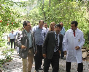 Os participantes fizeram uma visita aos locais das obras.