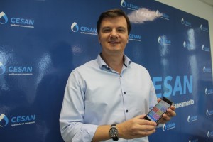 Presidente da Cesan, Pablo Andreão, apresentou o novo serviço em coletiva com a Imprensa, na manhã desta segunda-feira (18)