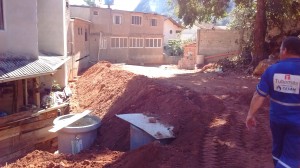Trecho no período de conclusão da obra.
