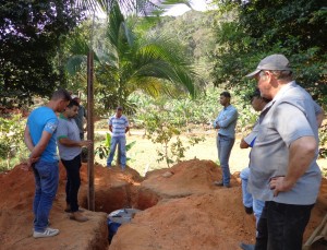 Instalação da unidade de saneamento rural na Comunidade de Holandinha.